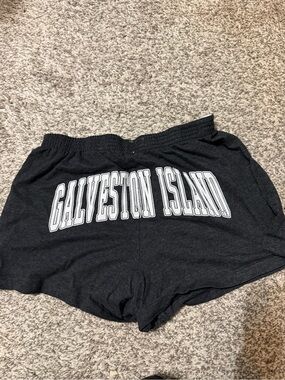 Galveston Island Black Women's Cotton Lounge Shorts